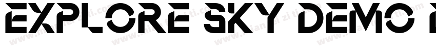 Explore Sky Demo Display字体转换